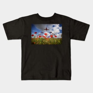 Red Arrows Poppy Fly Past Kids T-Shirt